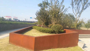 清水河耐候钢挡土墙