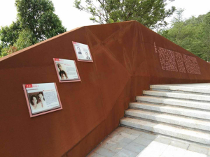 清水河耐候钢挡土墙